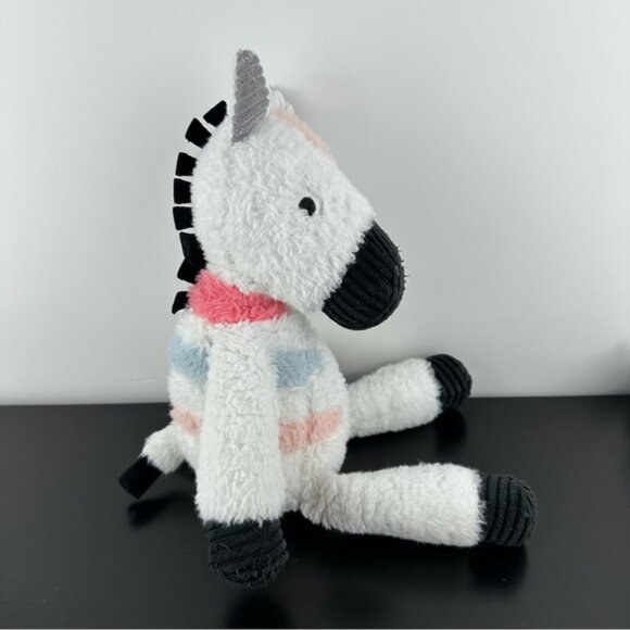 Lambs & Ivy Jazzy Jungle Plh Colorful Zebra Stuffed Animal Toy 15 Pink Blue - Picture 5 of 8